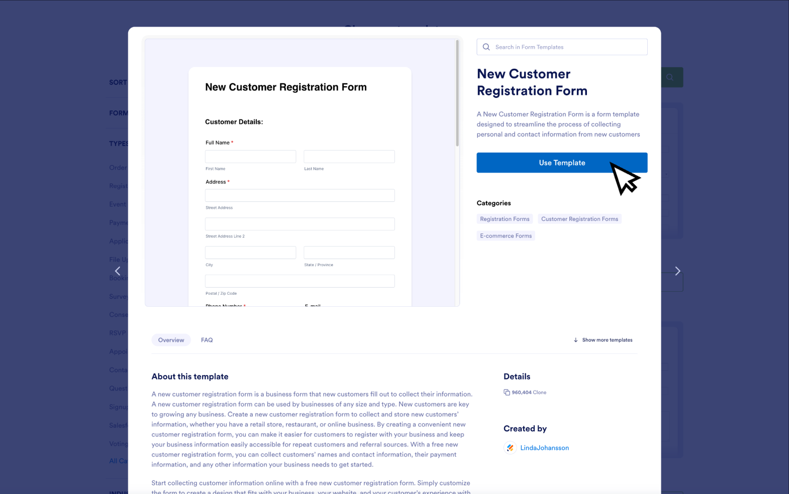 Clinked Client Portal Screenshot 2