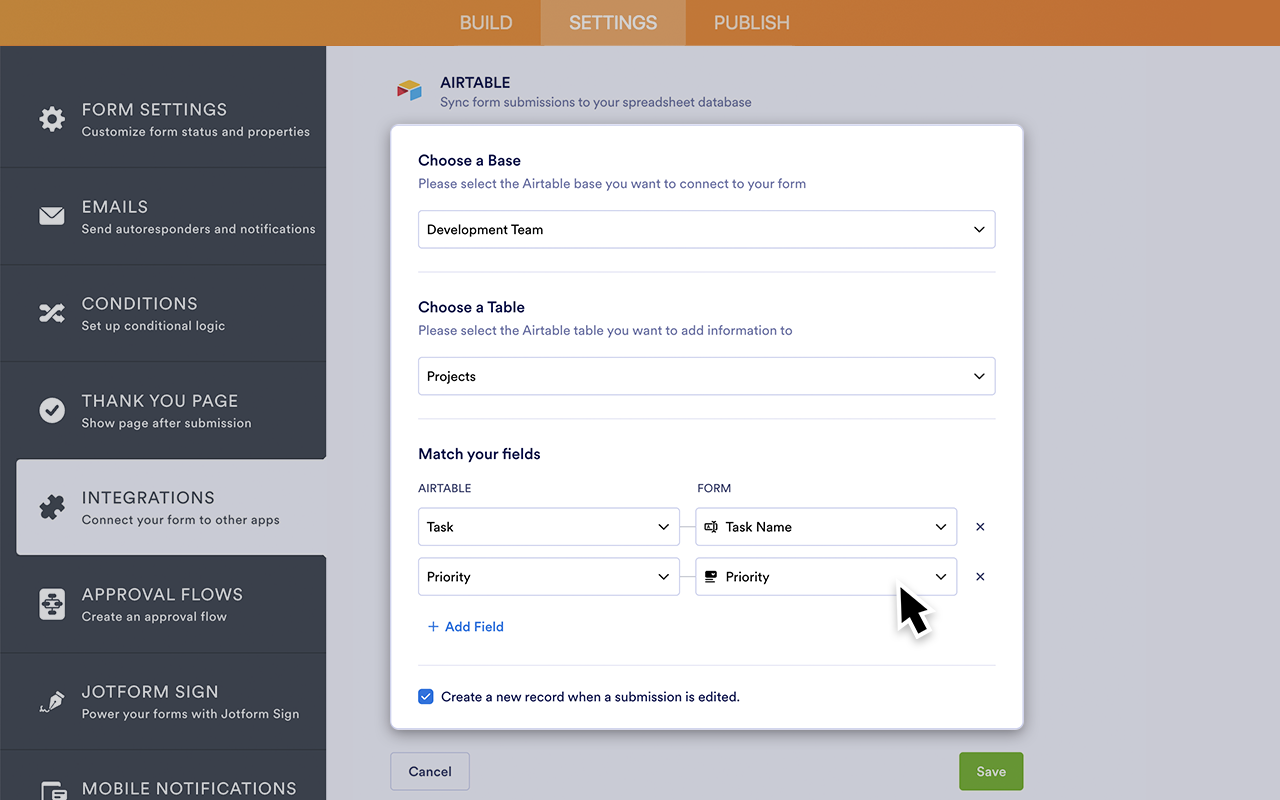Airtable Integration Screenshot 3