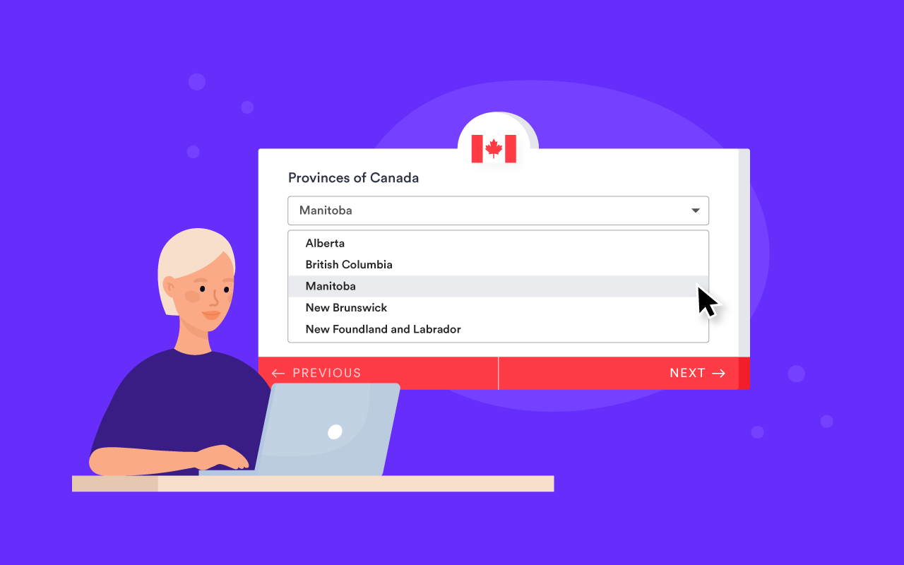 Canadian Provinces Picker Screenshot 1