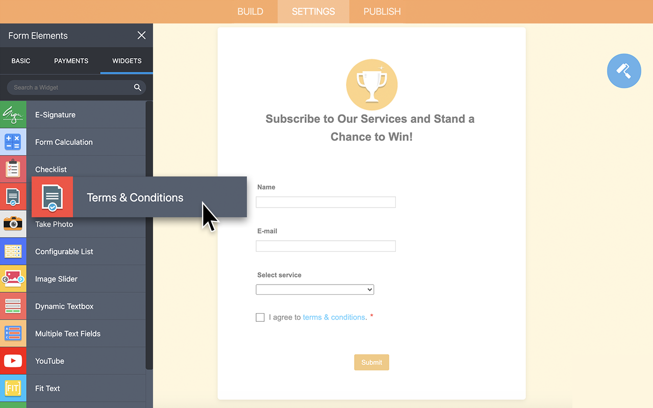 Terms & Conditions Screenshot 3