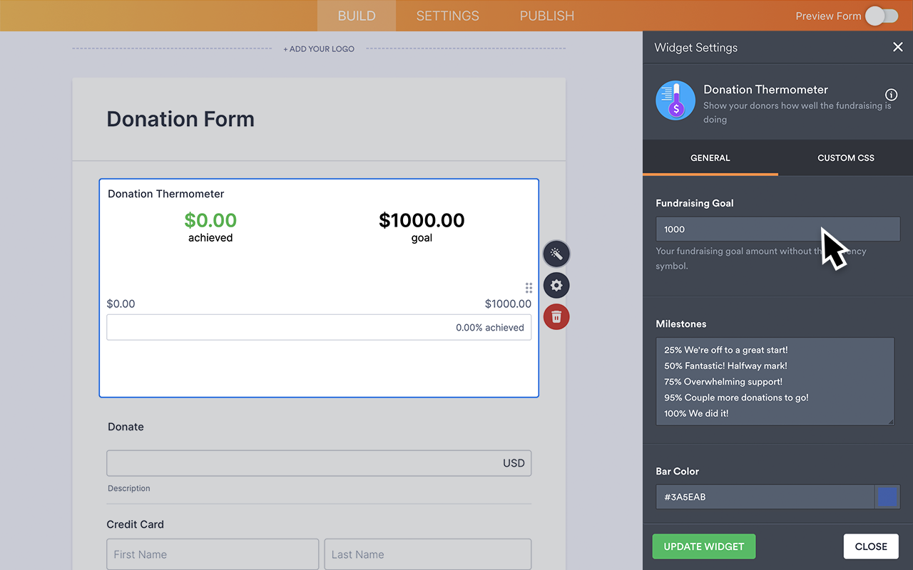 Donation Thermometer Screenshot 3