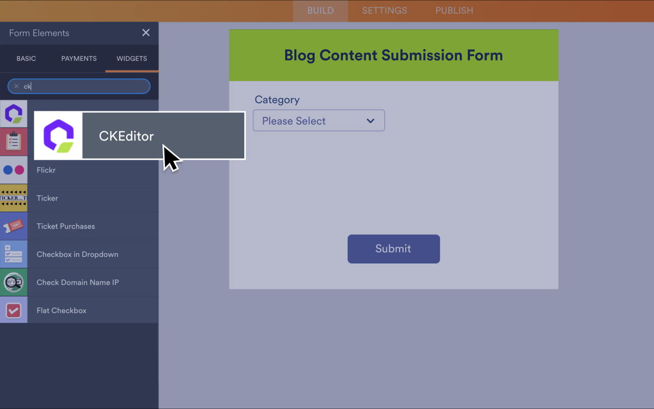CKEditor Screenshot 2