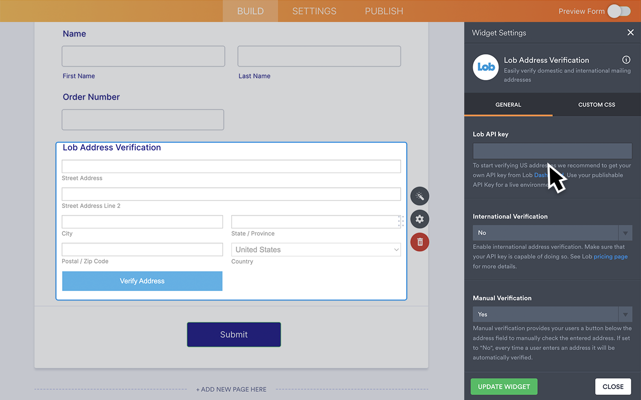 Lob Address Verification Screenshot 3