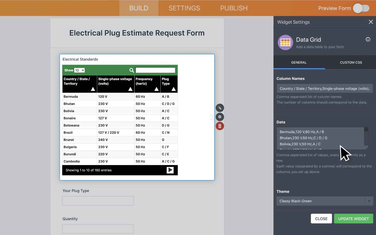 Data Grid Screenshot 3
