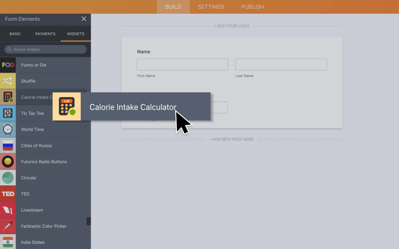 Calorie Intake Calculator Screenshot 2