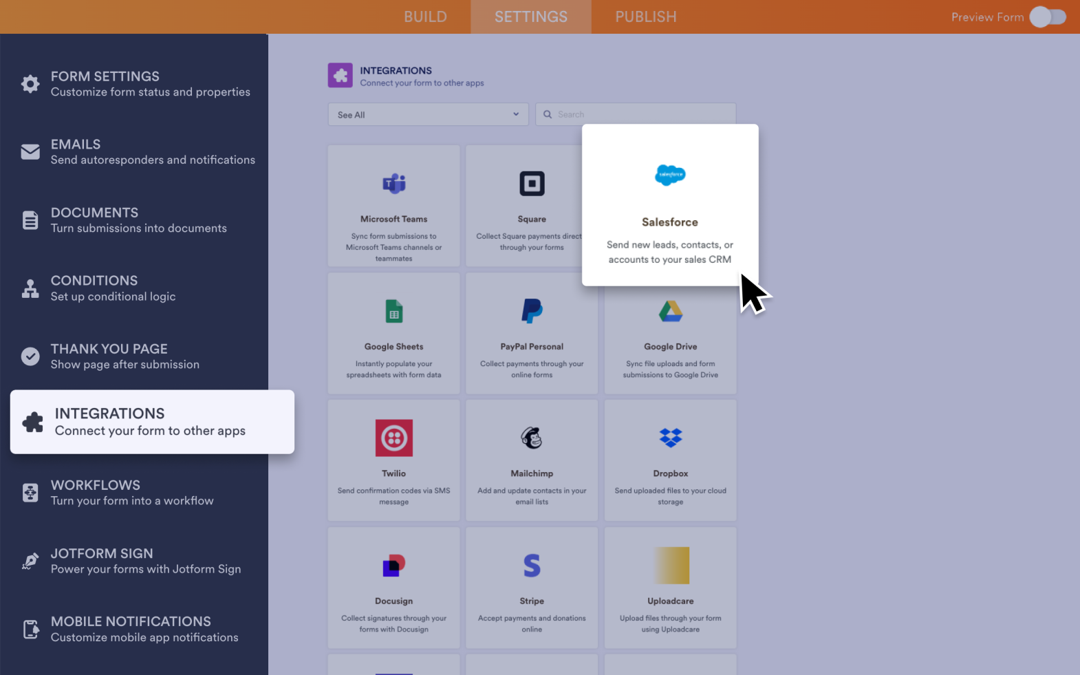 Jotform Salesforce Integration Screenshot 2