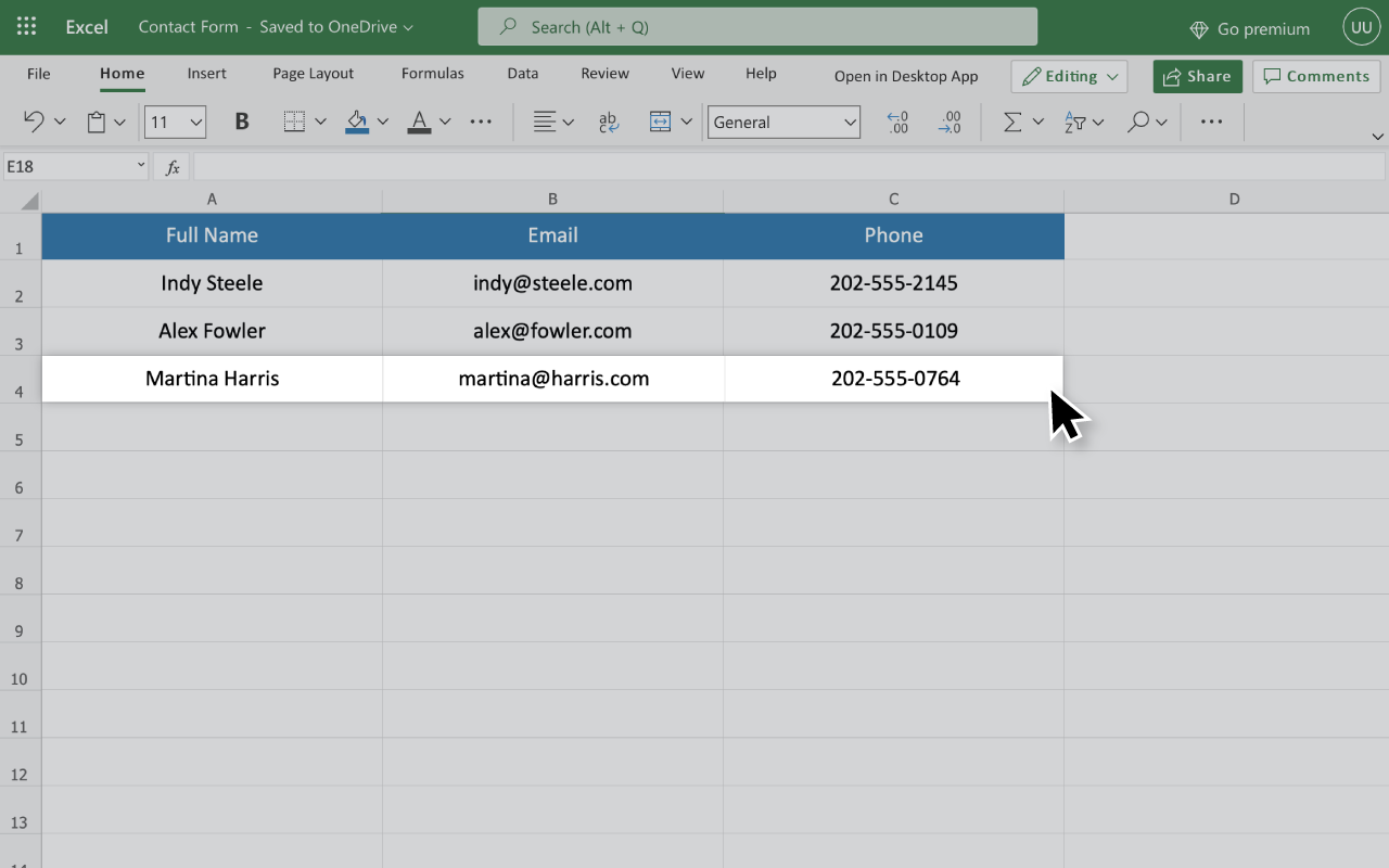 Microsoft Excel Screenshot 4