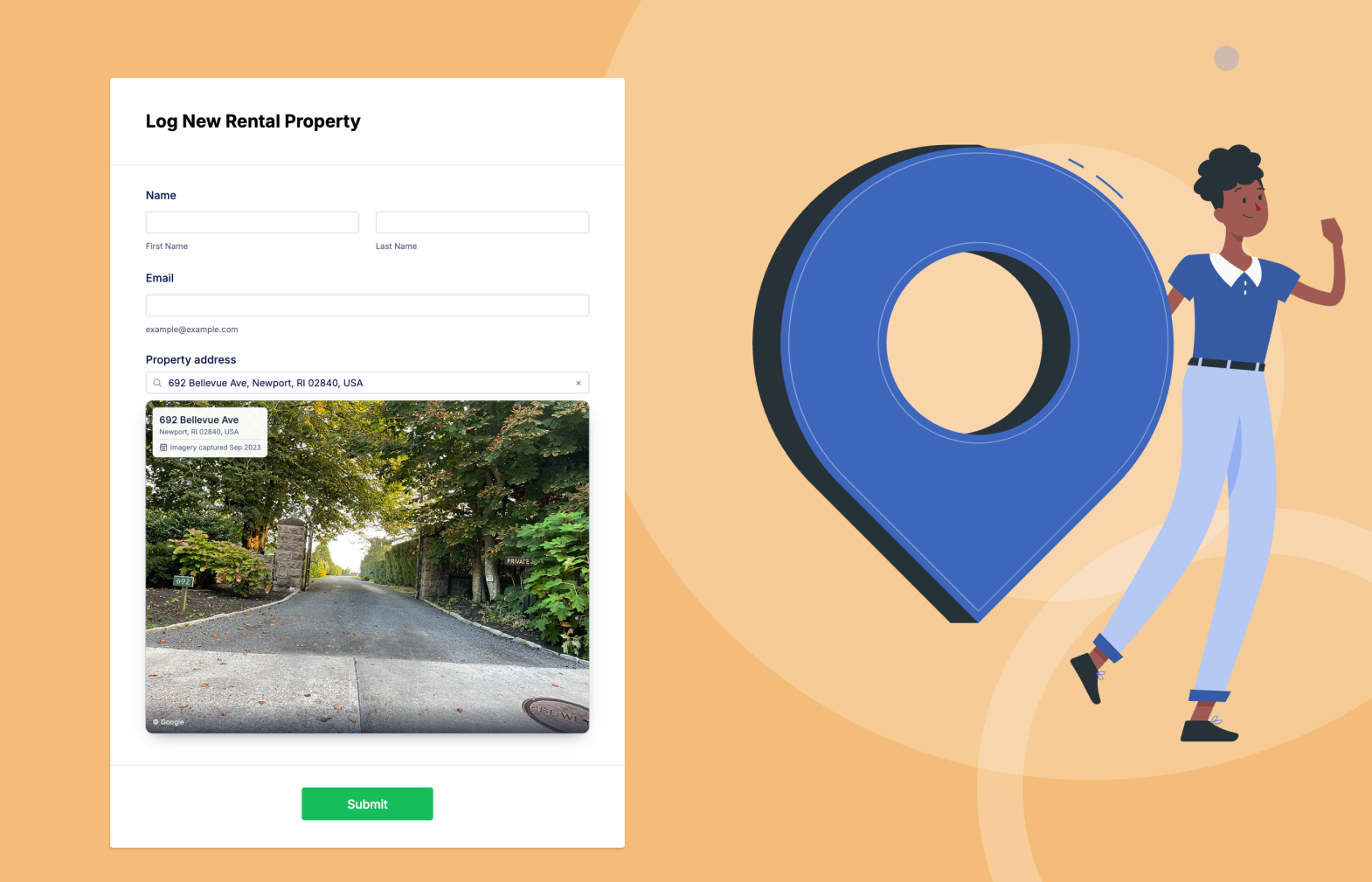 Street View Address Search Screenshot 1