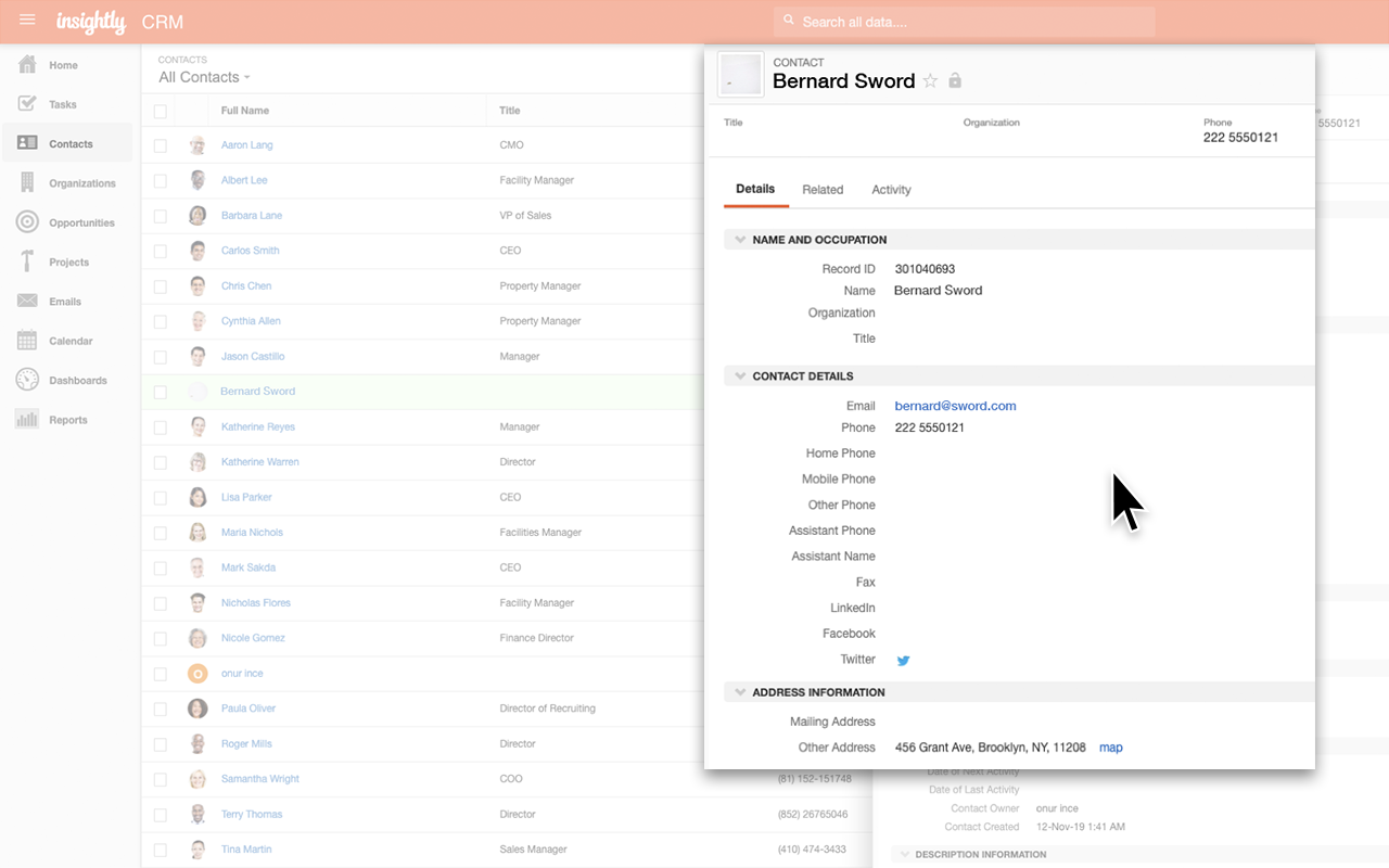 Insightly Integration Screenshot 4