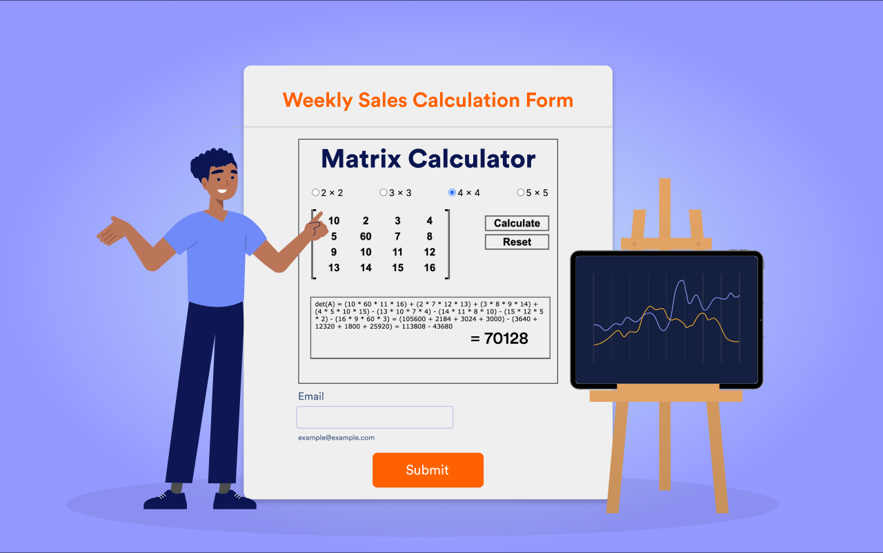 Matrix Calculator - Form Widgets | Jotform