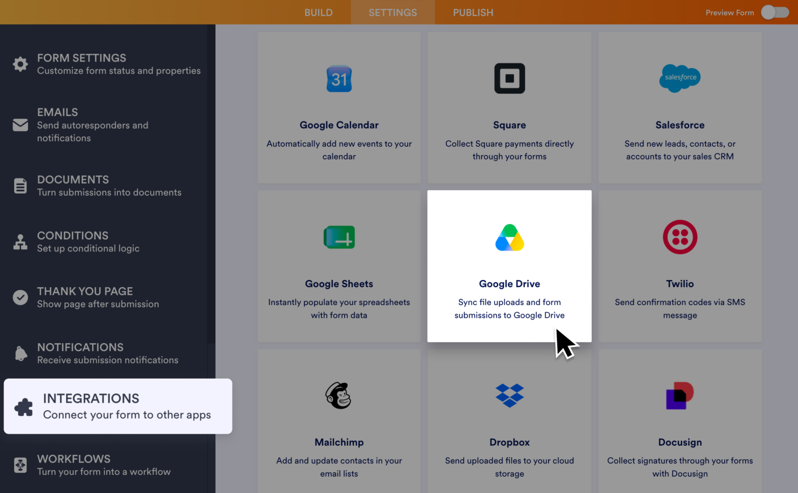 Google Drive Integration Screenshot 2