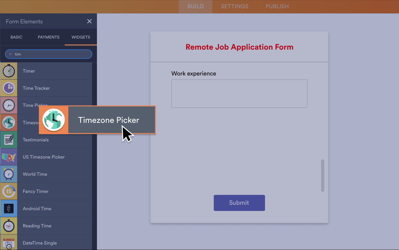 Timezone Picker Screenshot 2