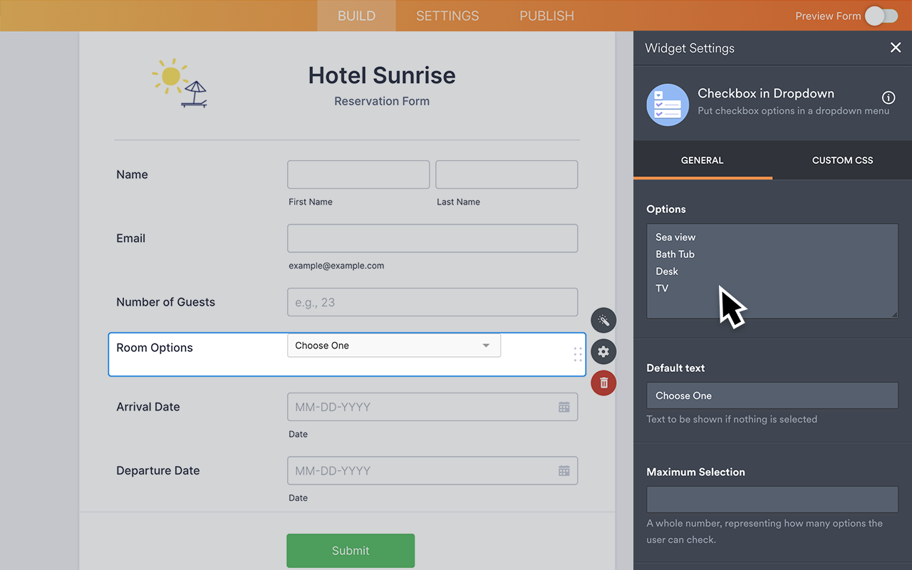 Checkbox in Dropdown Screenshot 3