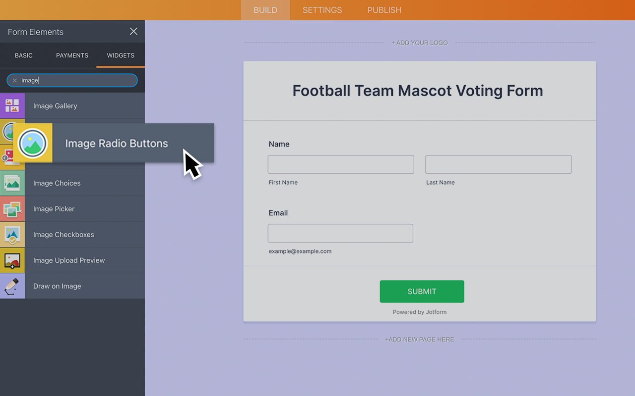 Image Radio Buttons Screenshot 2