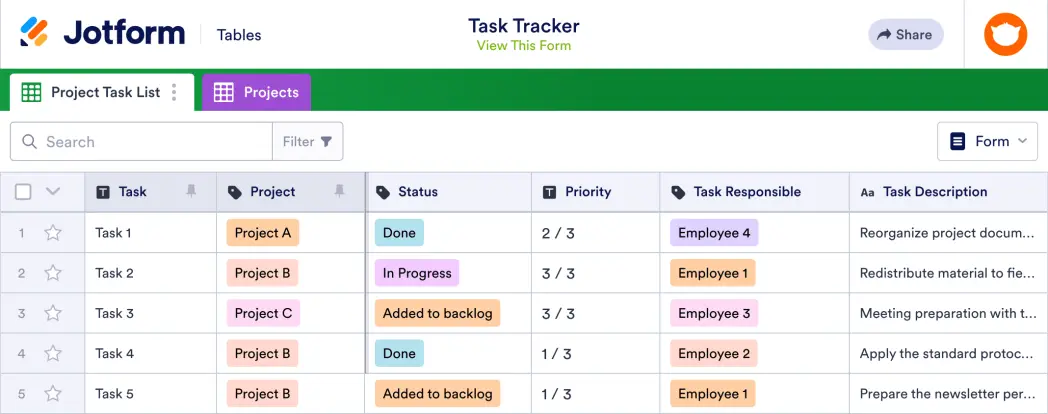 Task Tracker Template