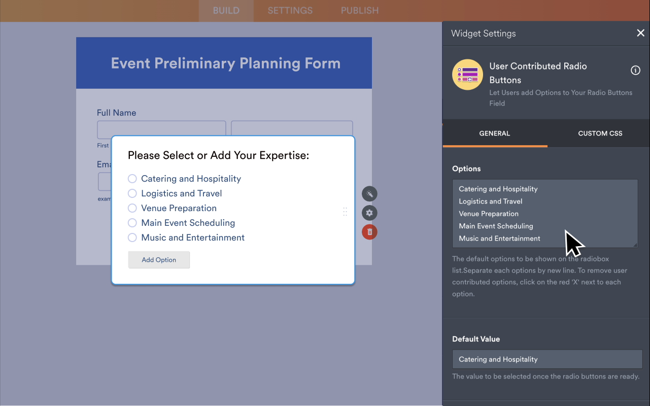 User Contributed Radio Buttons Screenshot 3