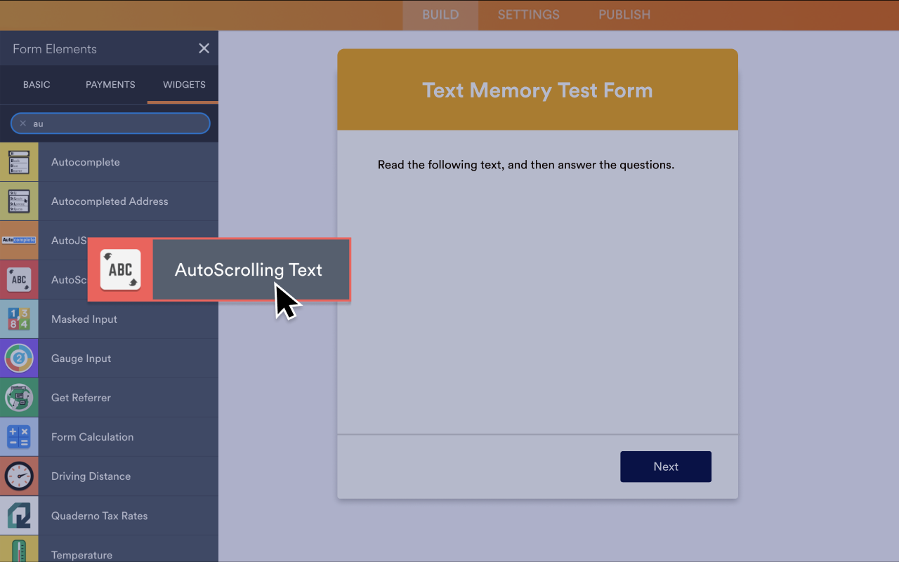 AutoScrolling Text Screenshot 2