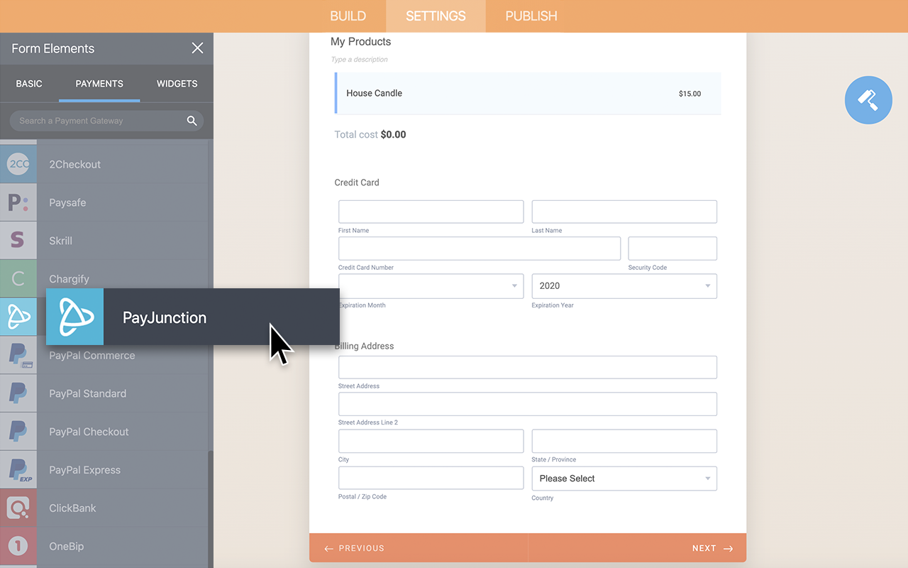 PayJunction Integration Screenshot 2