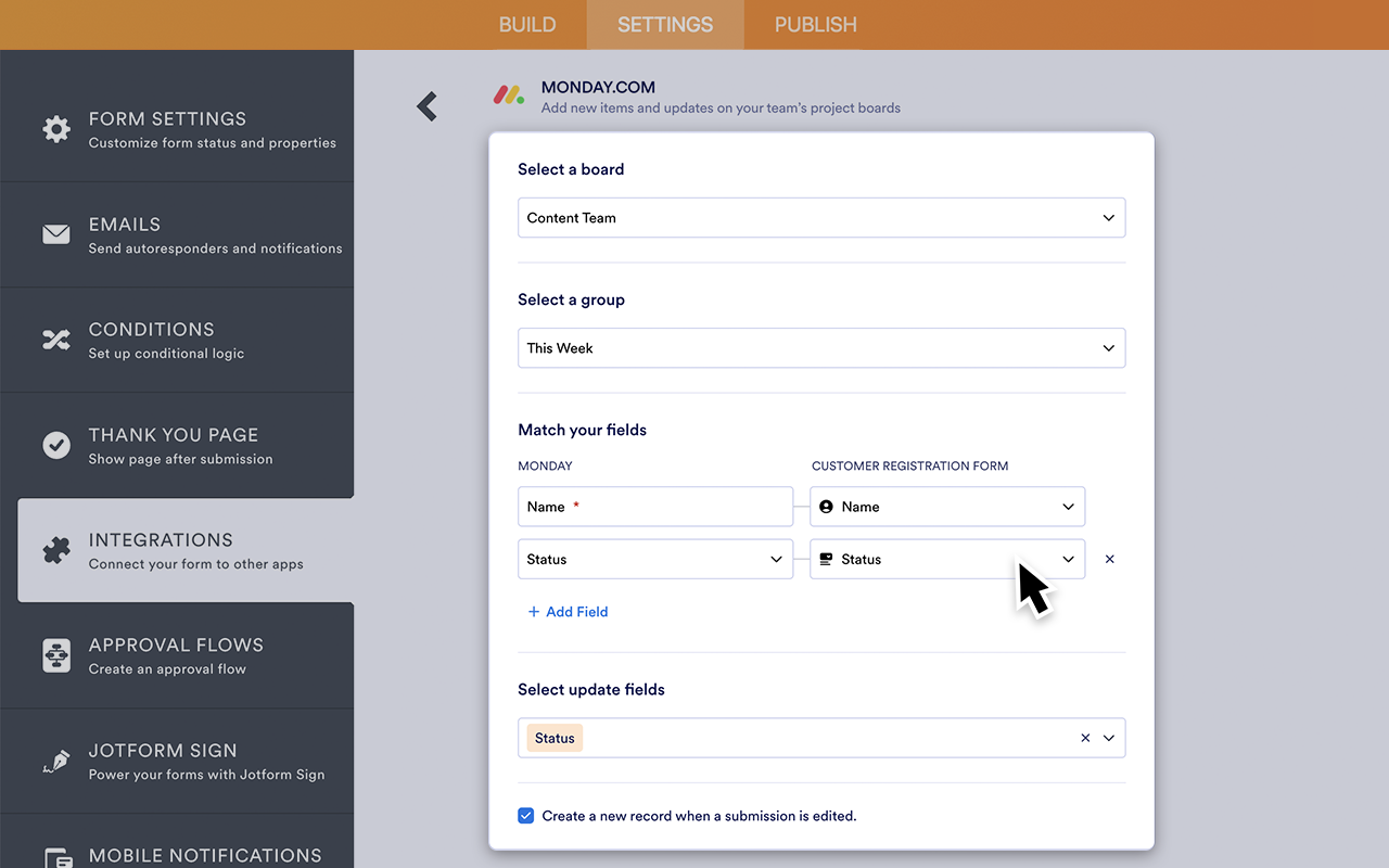 Monday com Integration Screenshot 3