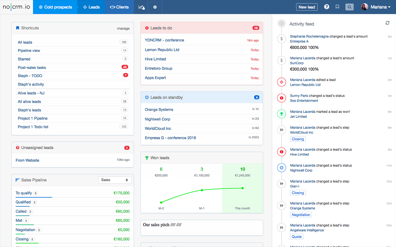 noCRM io Integration Screenshot 3