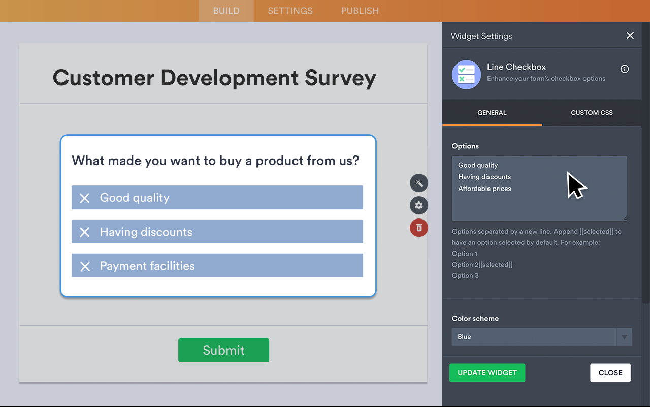 Line Checkbox Screenshot 3