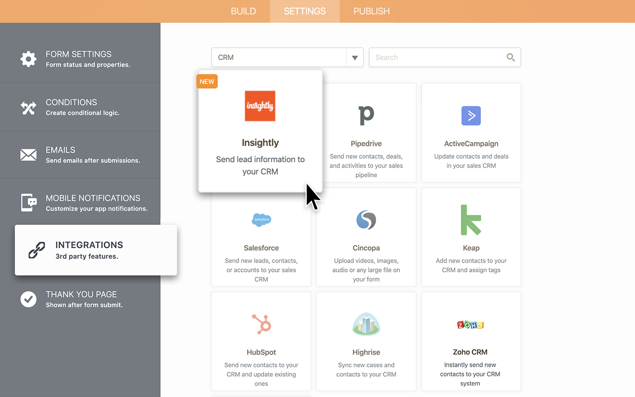 Insightly Integration Screenshot 2