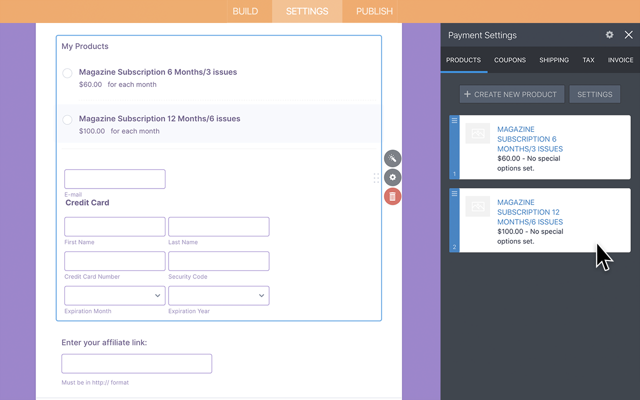 Chargify Integration Screenshot 4