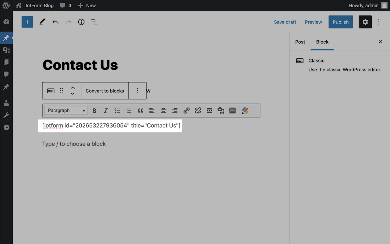 Wordpress Embed Form Screenshot 8