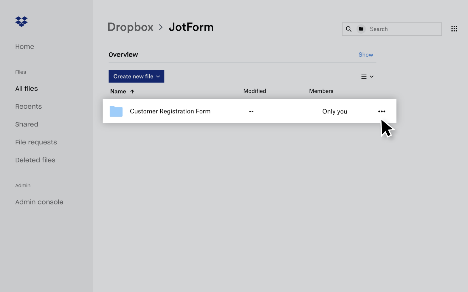 Dropbox Integration Screenshot 4
