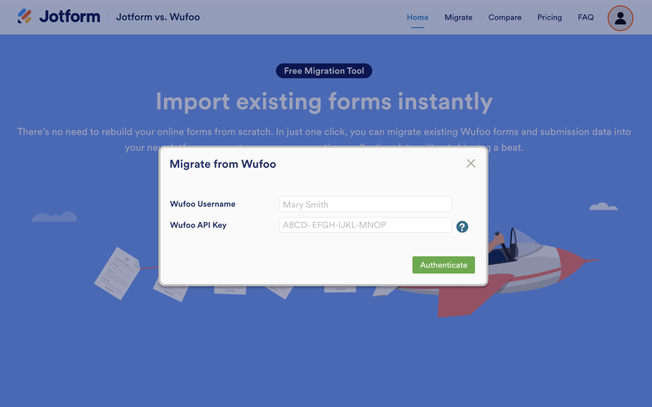 Migrate from Wufoo™ Screenshot 3