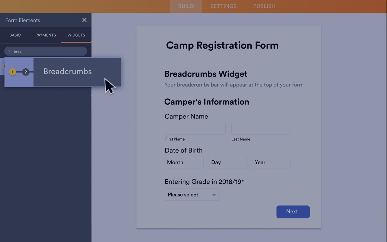 Breadcrumbs Screenshot 2