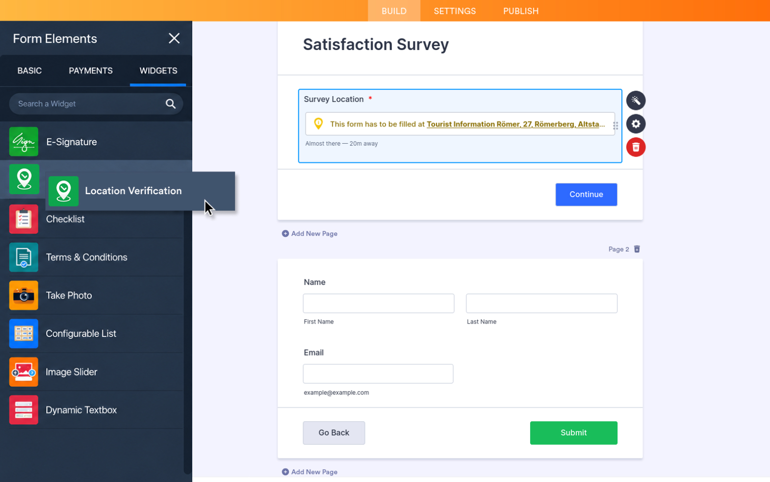 Location Verification Screenshot 2