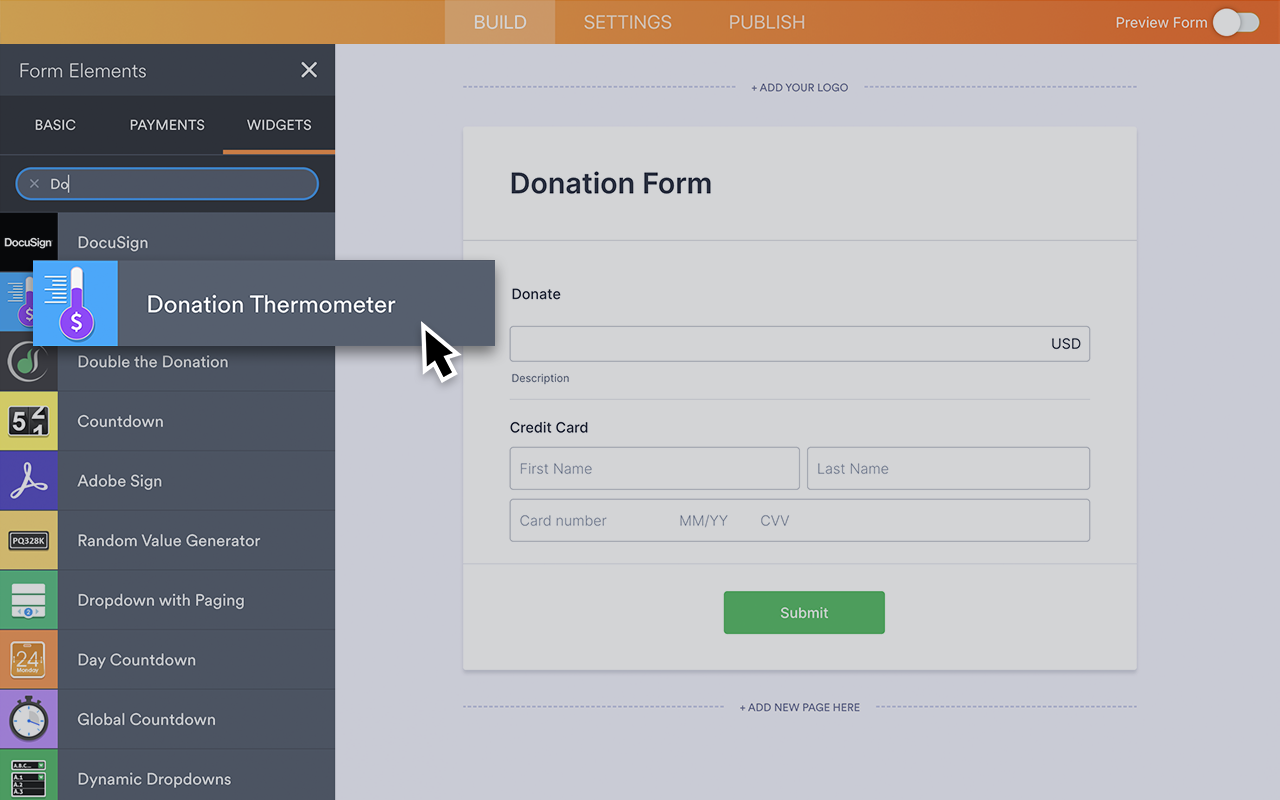 Donation Thermometer Screenshot 2