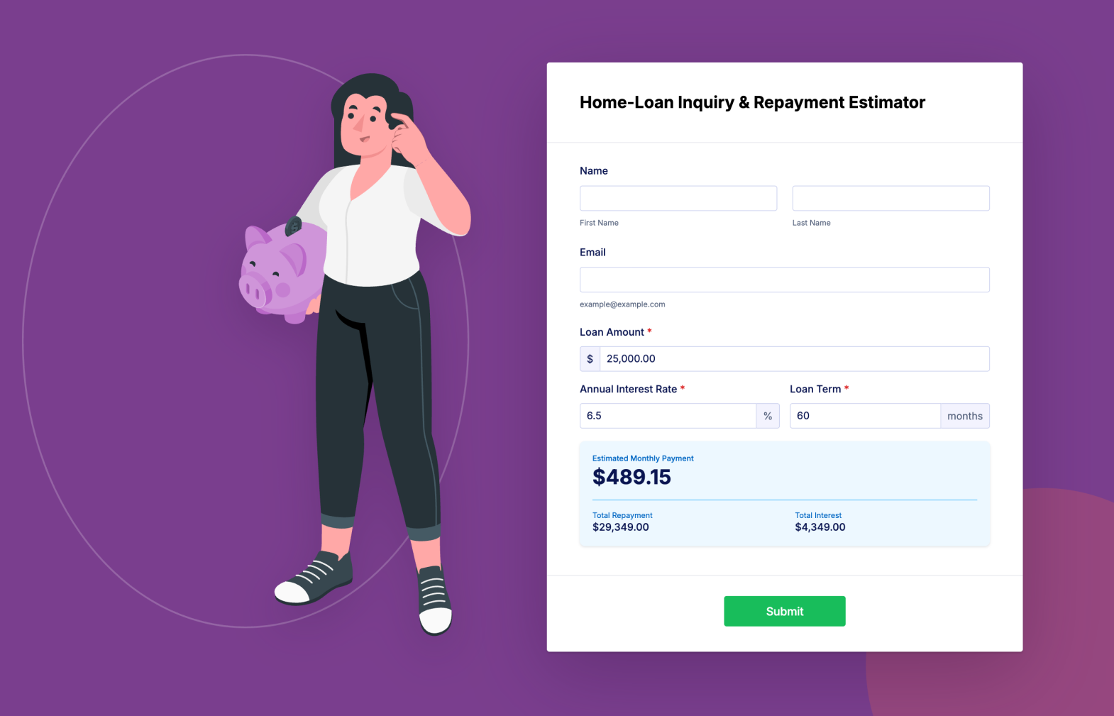 Loan EMI Calculator Screenshot 1