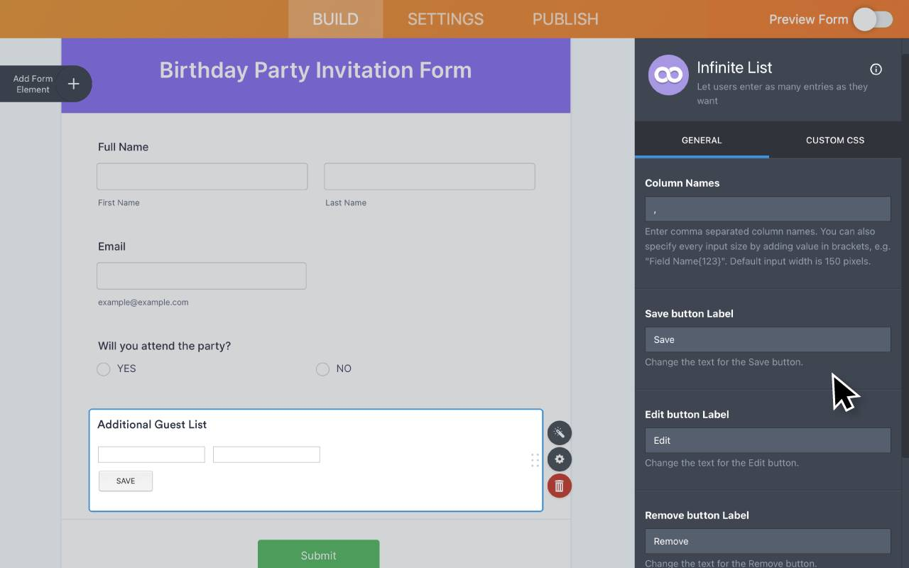 Infinite List Screenshot 3