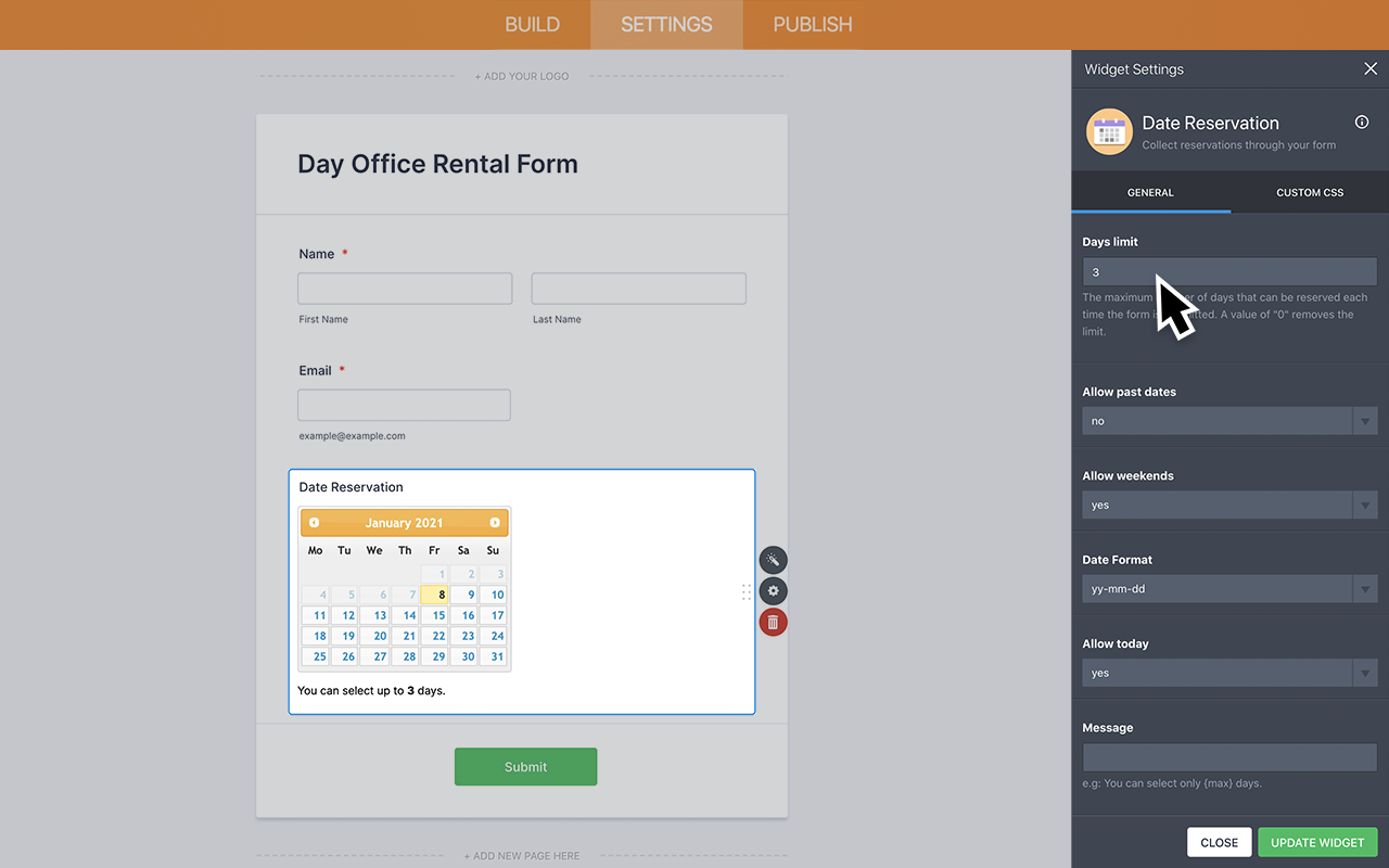 Date Reservation V2 0 Screenshot 3