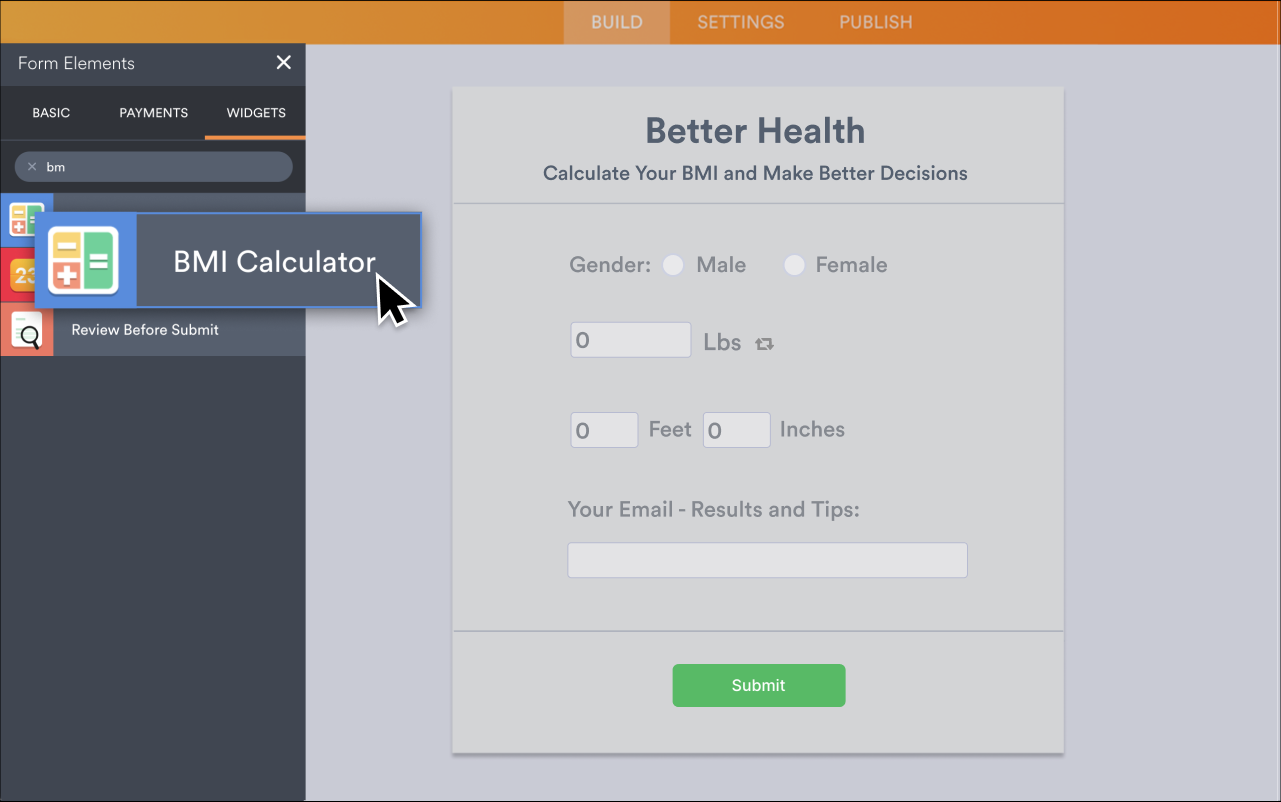 BMI Calculator Screenshot 2