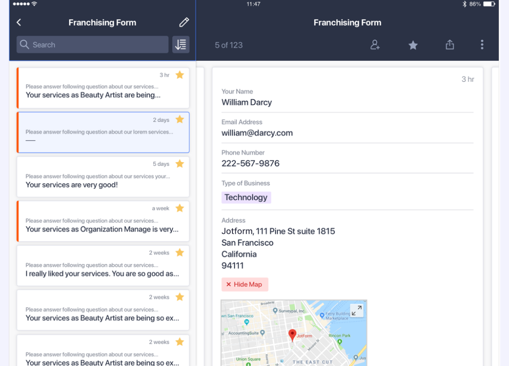 Jotform Mobile Forms (Android) Screenshot 6