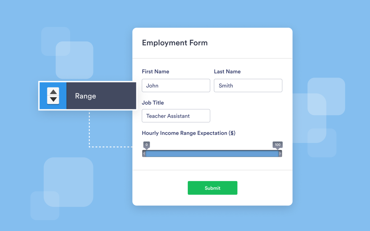 Range - Form Widgets | Jotform