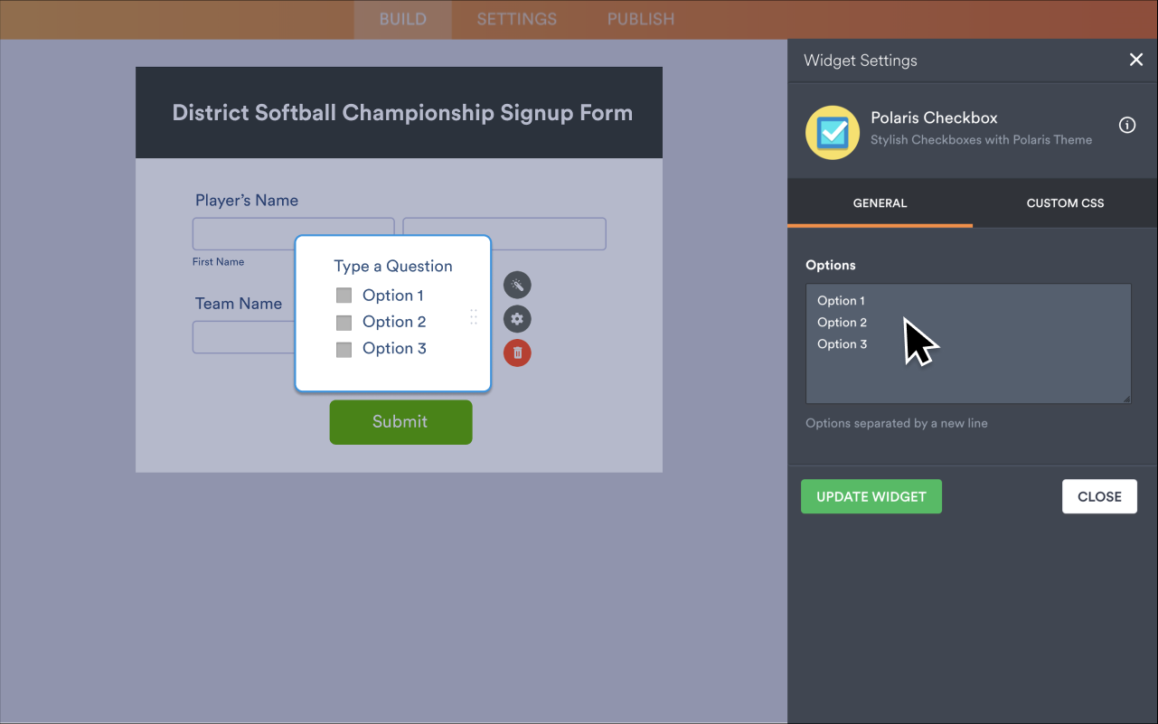 Polaris Checkbox Screenshot 3