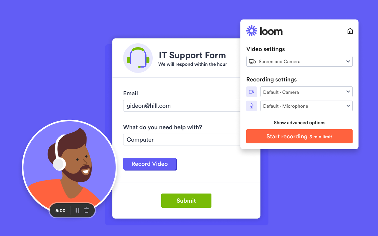 Loom Video Recorder Screenshot 1