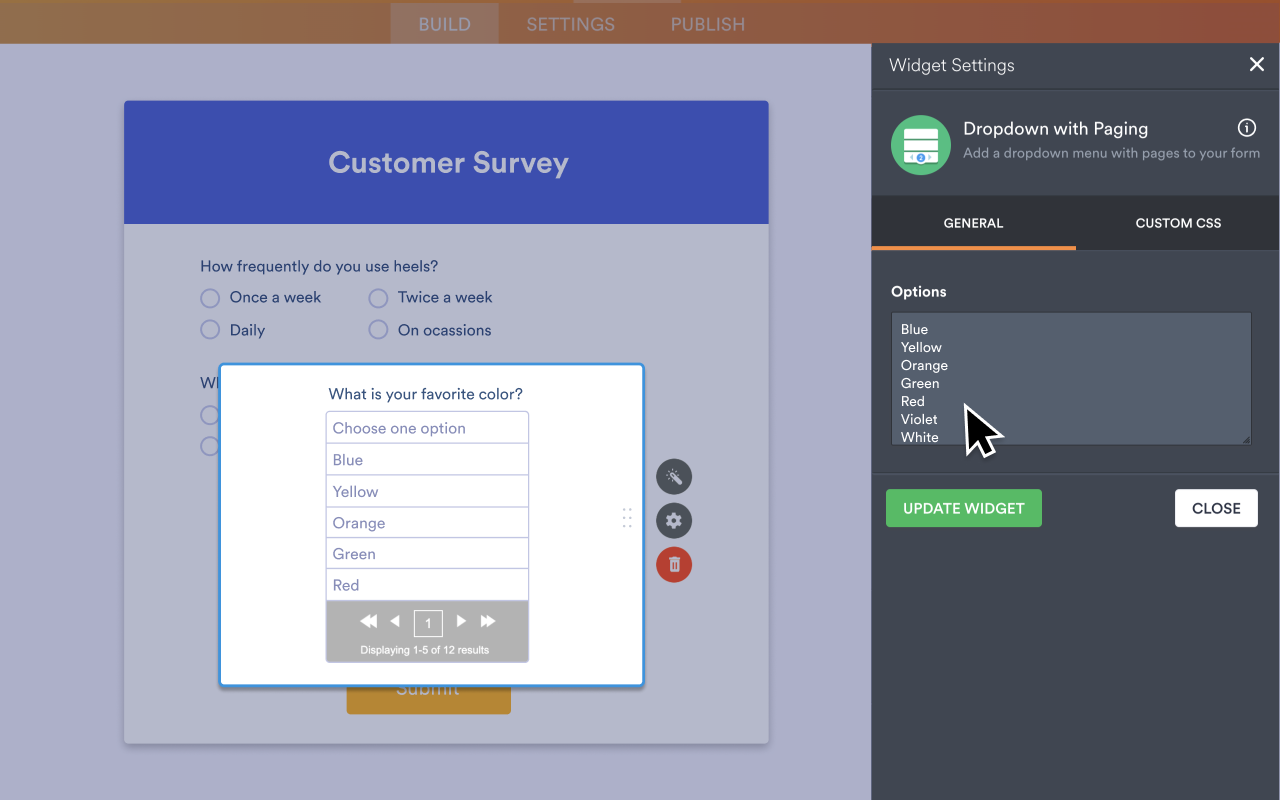 Dropdown with Paging Screenshot 3