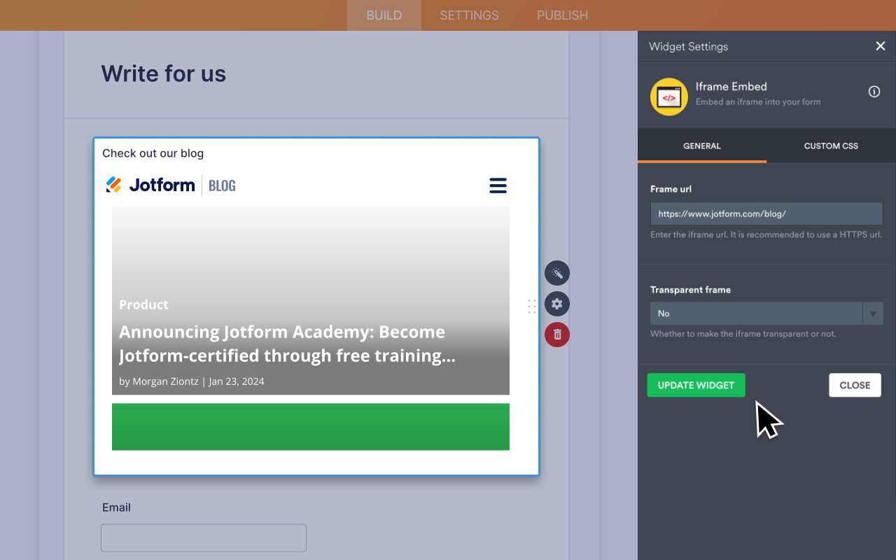 Iframe Embed Screenshot 3