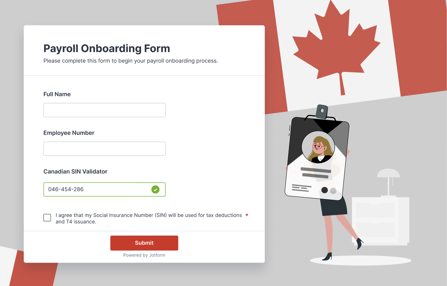 Canadian SIN Validator Screenshot 1