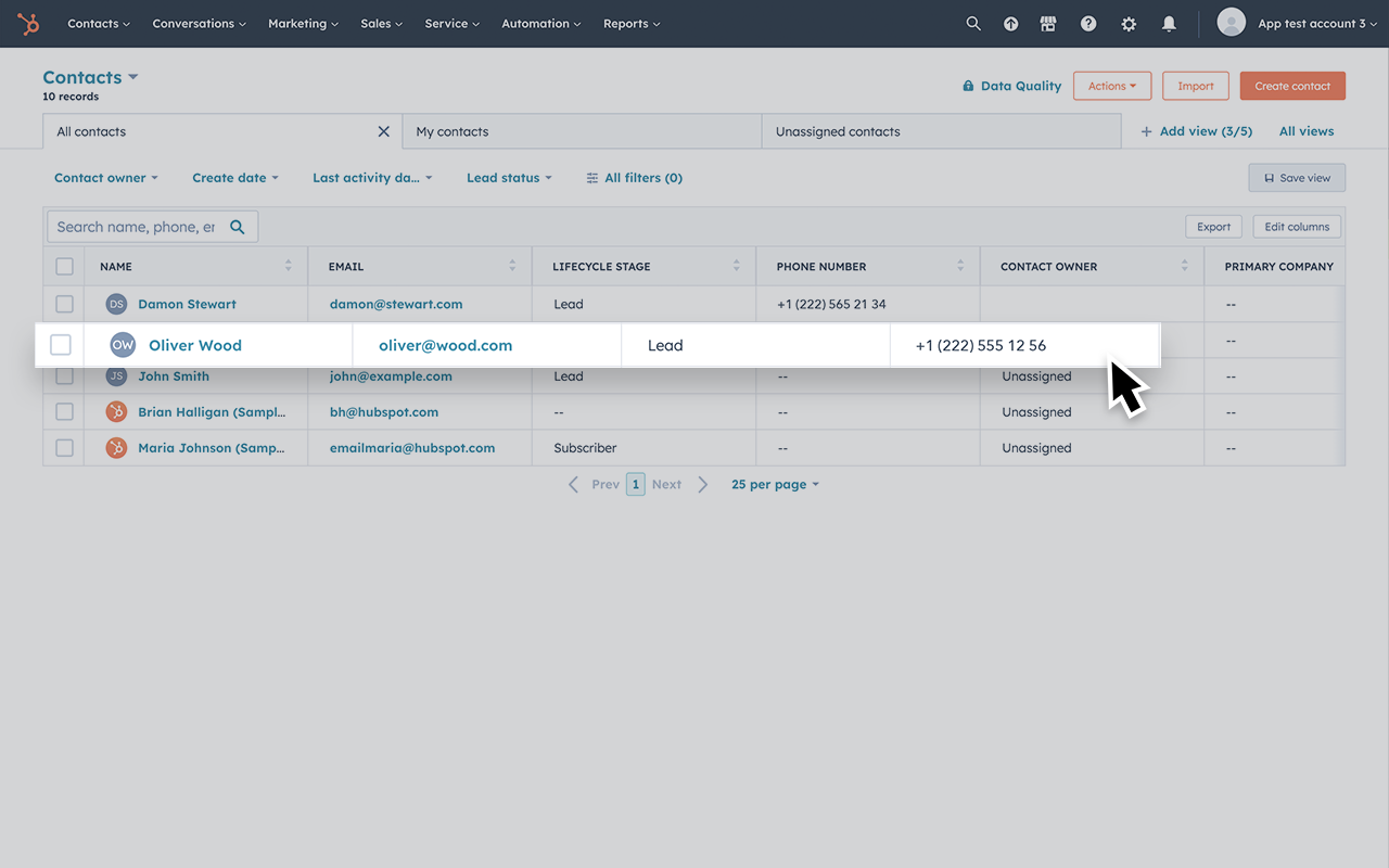 HubSpot Screenshot 4
