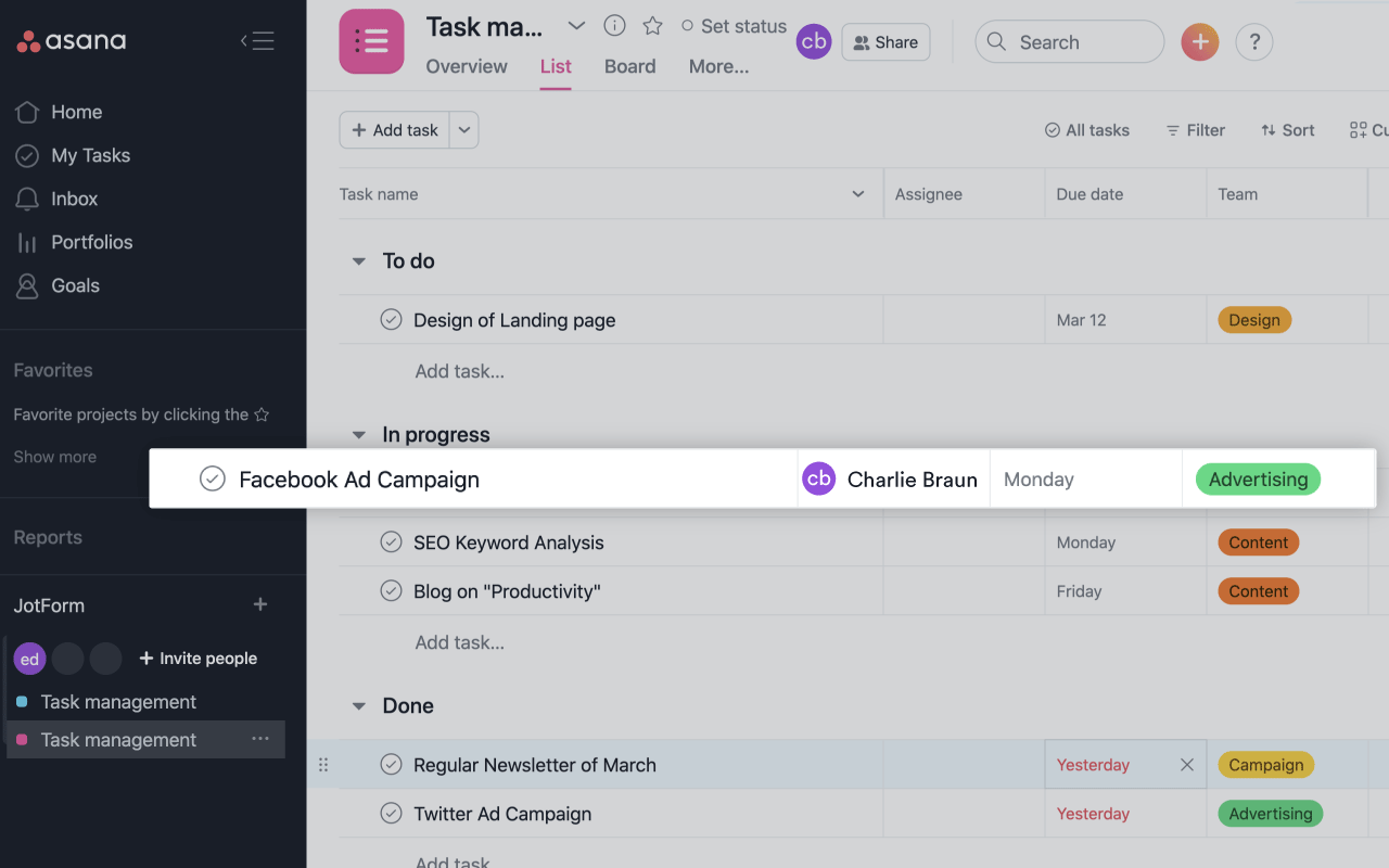 Asana Integration Screenshot 6