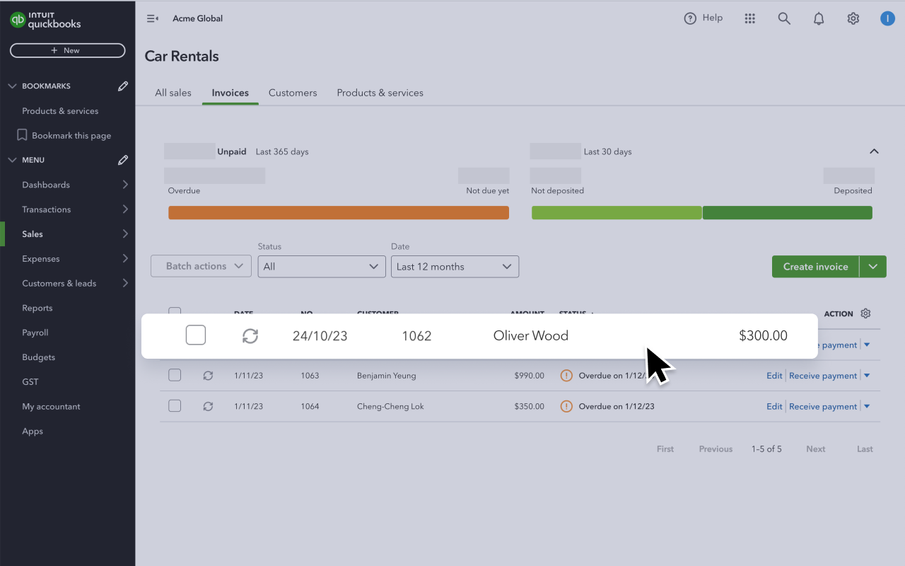 QuickBooks Screenshot 5
