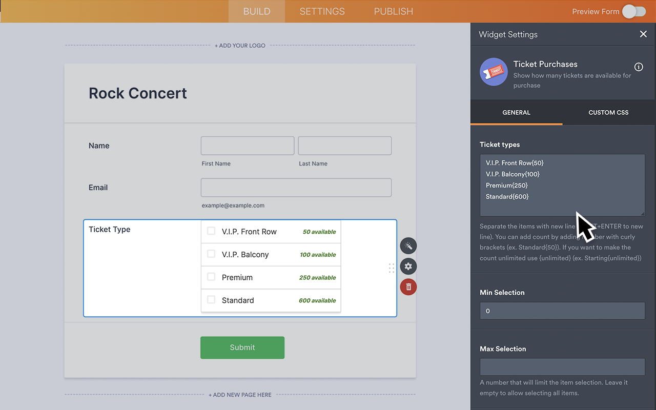 Ticket Purchases Screenshot 3