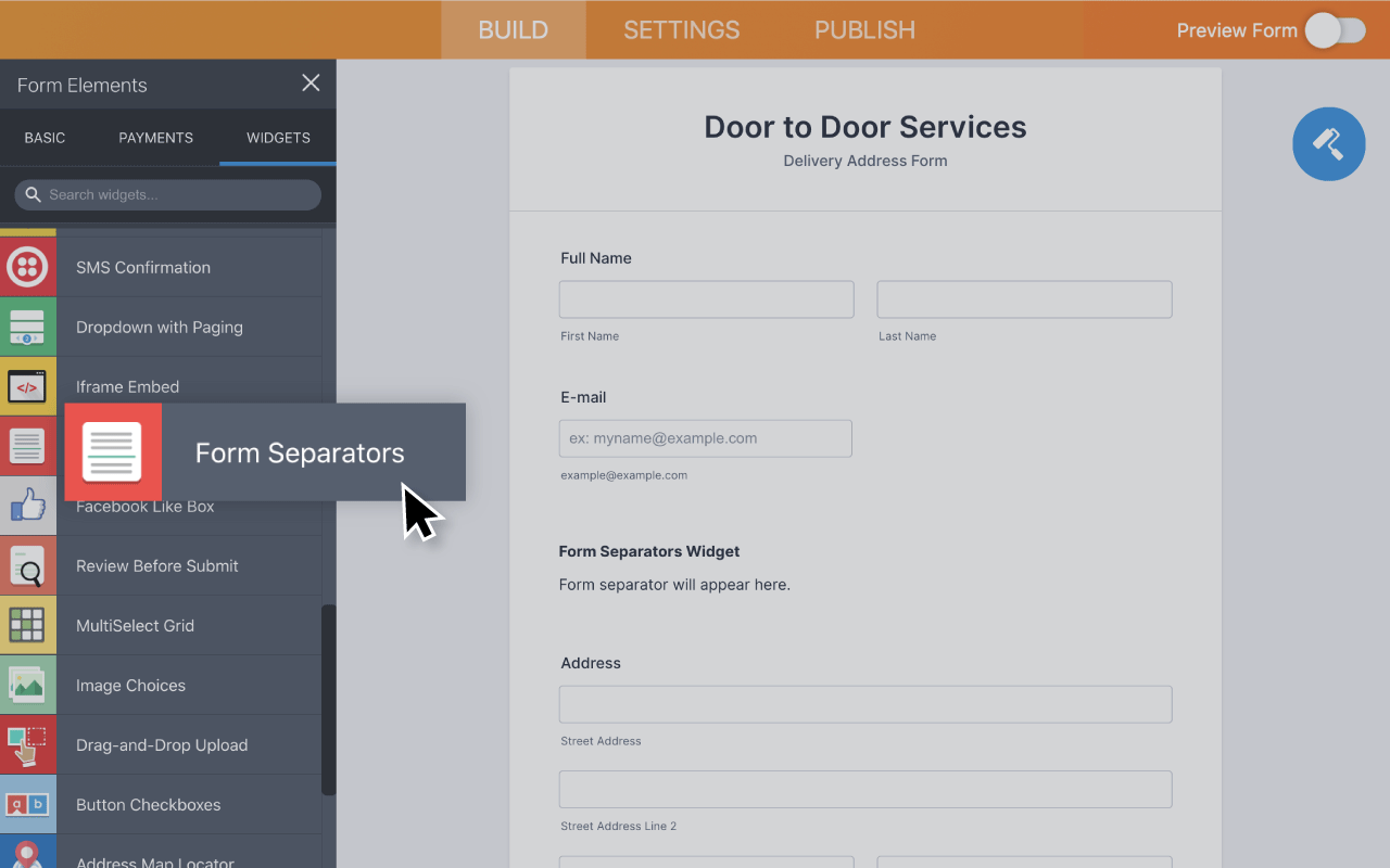 Form Separators Screenshot 2