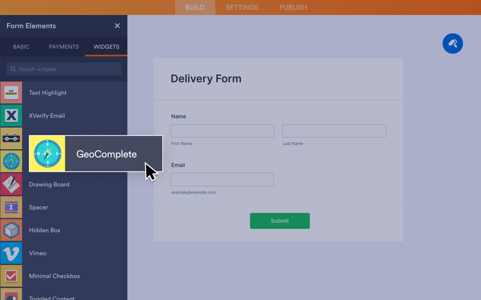 GeoComplete Screenshot 2